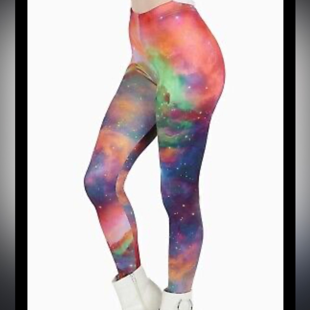 BLACKMILK rainbow galaxy leggings size XL